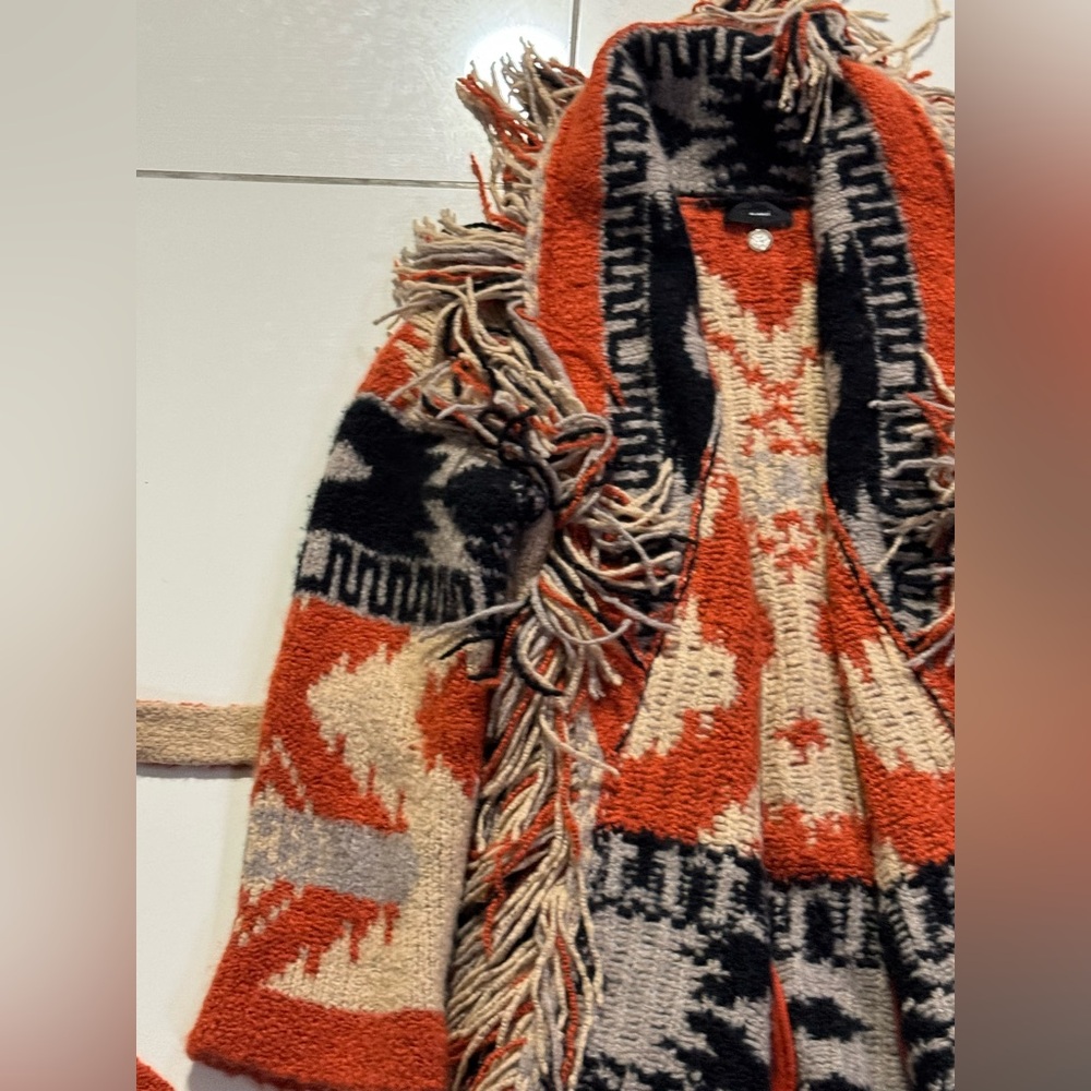Alanui Aztec Western Style Frayed Jacket - Picture 3 of 14